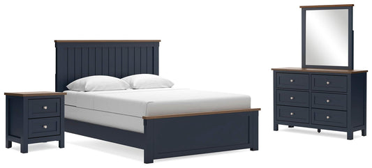 Landocken Queen Panel Bed, Dresser, Mirror and Nightstand