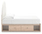 Arloster Full Upholstered Panel Bed with Storage