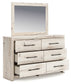 Lawroy Full Panel Storage Bed with Mirrored Dresser, Chest and Nightstand