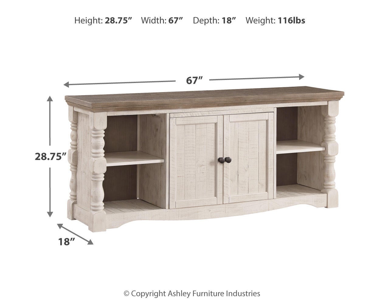 Havalance Extra Large TV Stand
