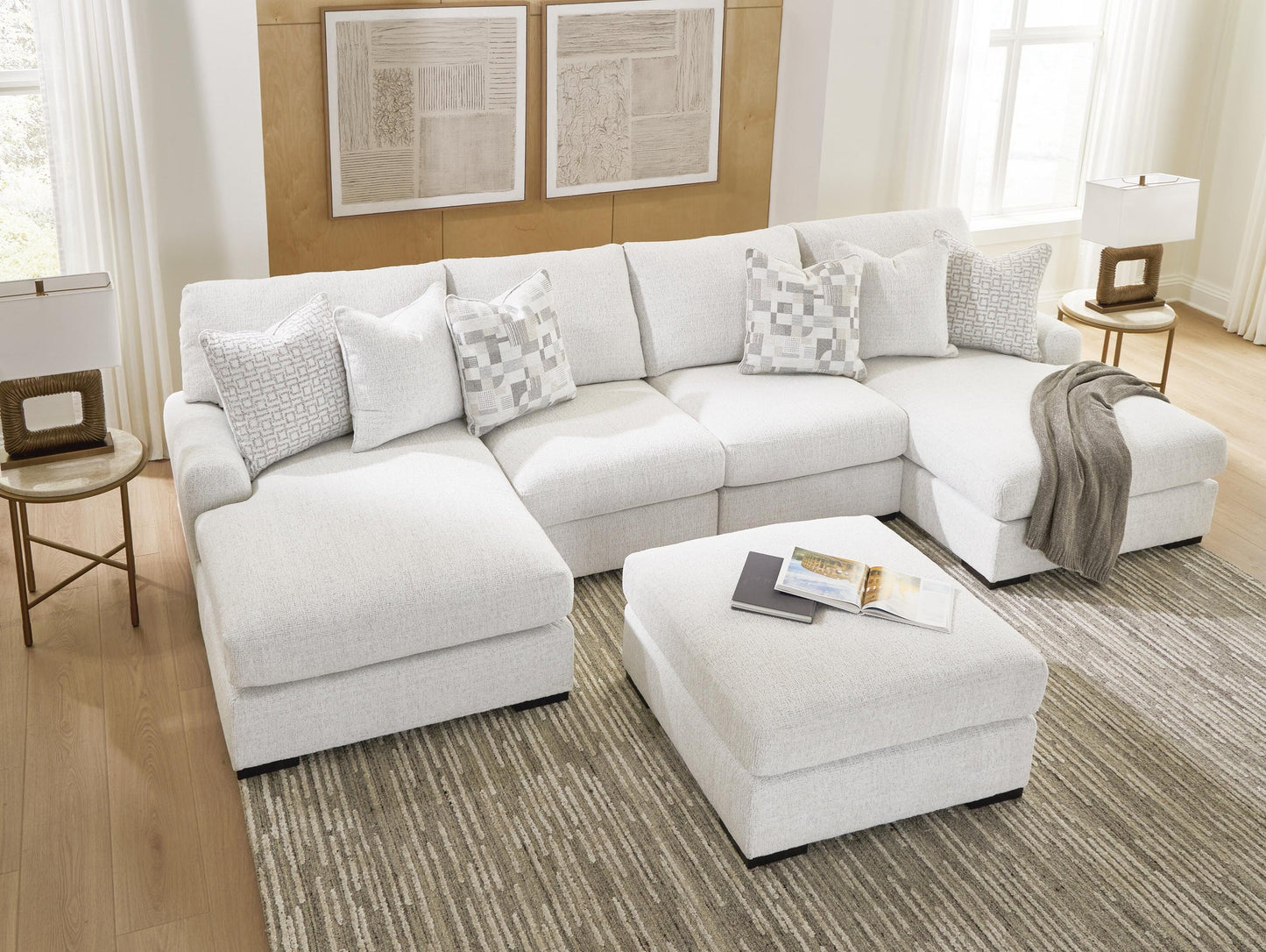 Misty-Lakes 4-Piece Double Chaise Sectional