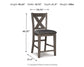 Caitbrook Counter Height Dining Table and 4 Barstools