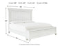 Kanwyn Queen Panel Bed with Storage Bench, Dresser and Mirror