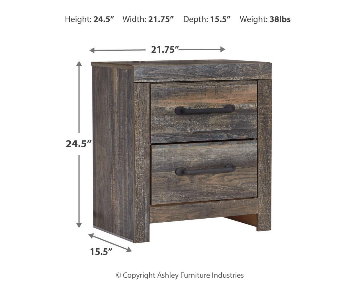 Drystan Full Bookcase Bed with Mirrored Dresser, Chest and Nightstand