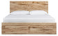 Hyanna King Panel Storage Bed with 2 Under Bed Storage Drawers, Dresser, Mirror and Nightstand