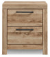 Hyanna Queen Panel Storage Bed with 2 Under Bed Storage Drawer, Dresser, Mirror and Nightstand