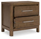 Cabalynn Queen Panel Bed with Storage with Mirrored Dresser and Nightstand