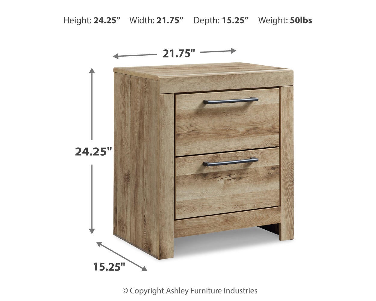 Hyanna Full Panel Bed with 1 Side Storage, Dresser, Mirror, Chest and Nightstand
