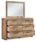 Hyanna Queen Panel Bed, Dresser, Mirror and Nightstand