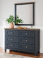 Landocken Twin Panel Bed, Dresser, Mirror, Chest and Nightstand