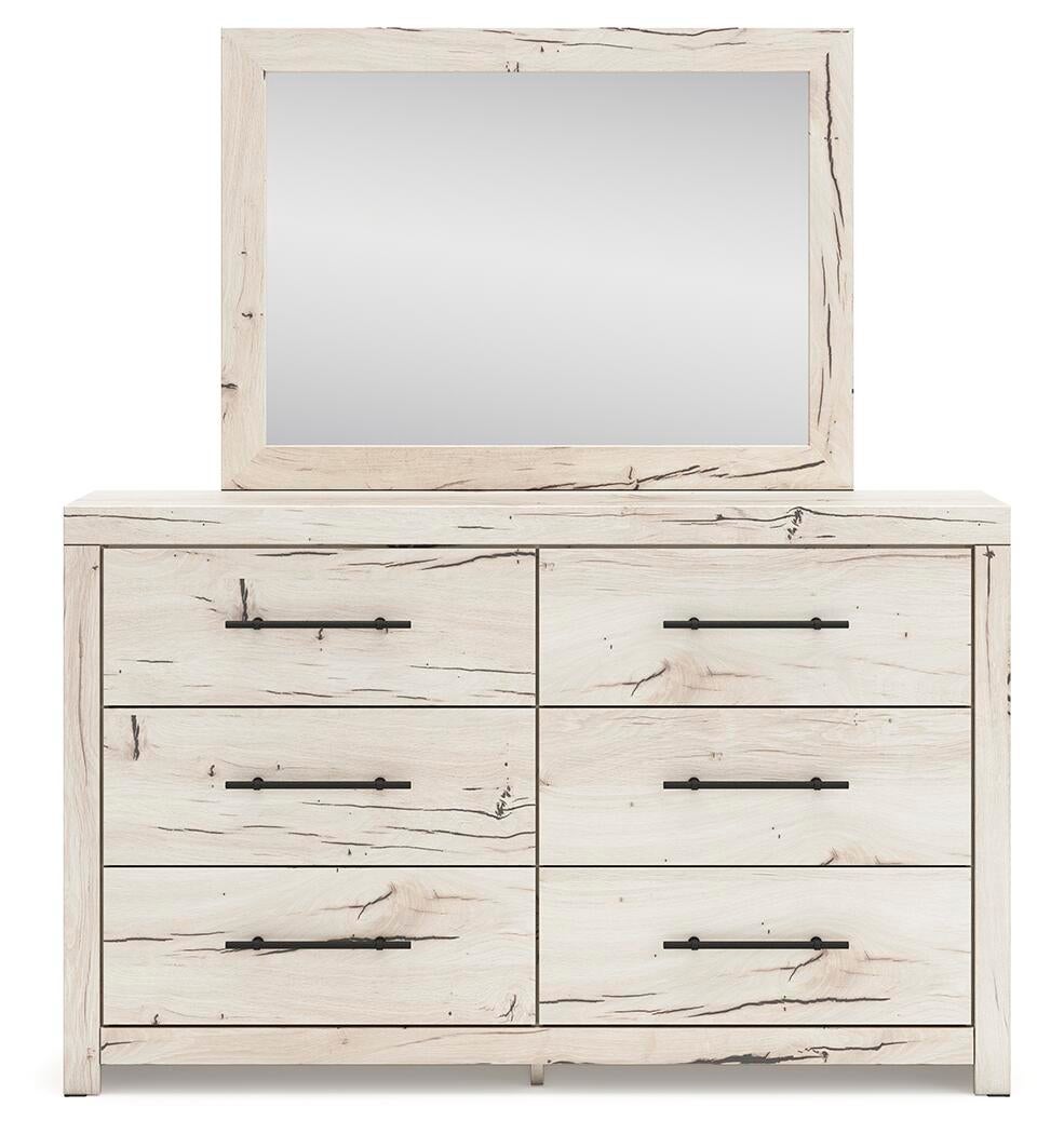 Lawroy King Panel Headboard, Dresser, Mirror and Nightstand