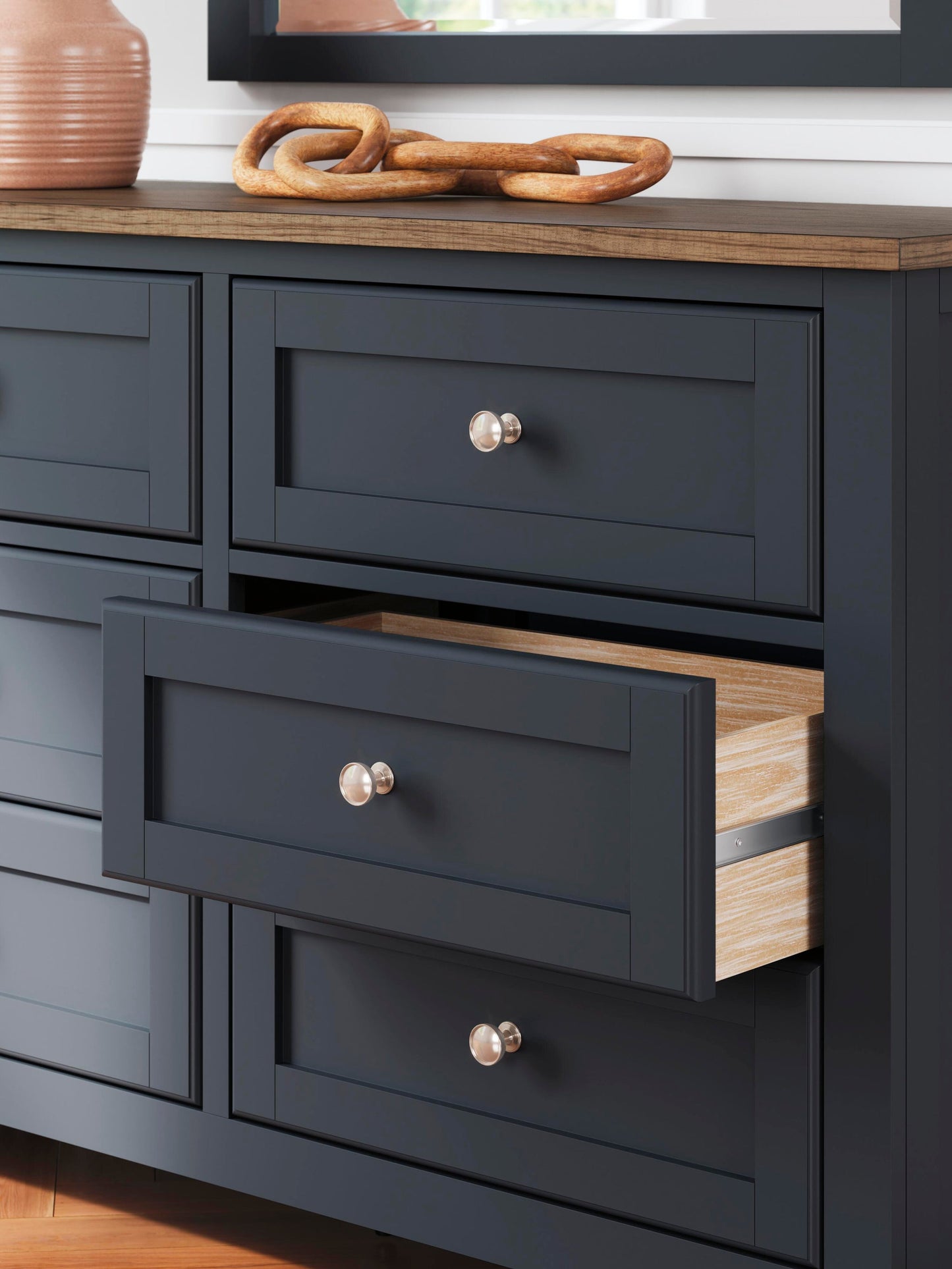 Landocken Full Panel Bed, Dresser, Mirror, Chest and Nightstand