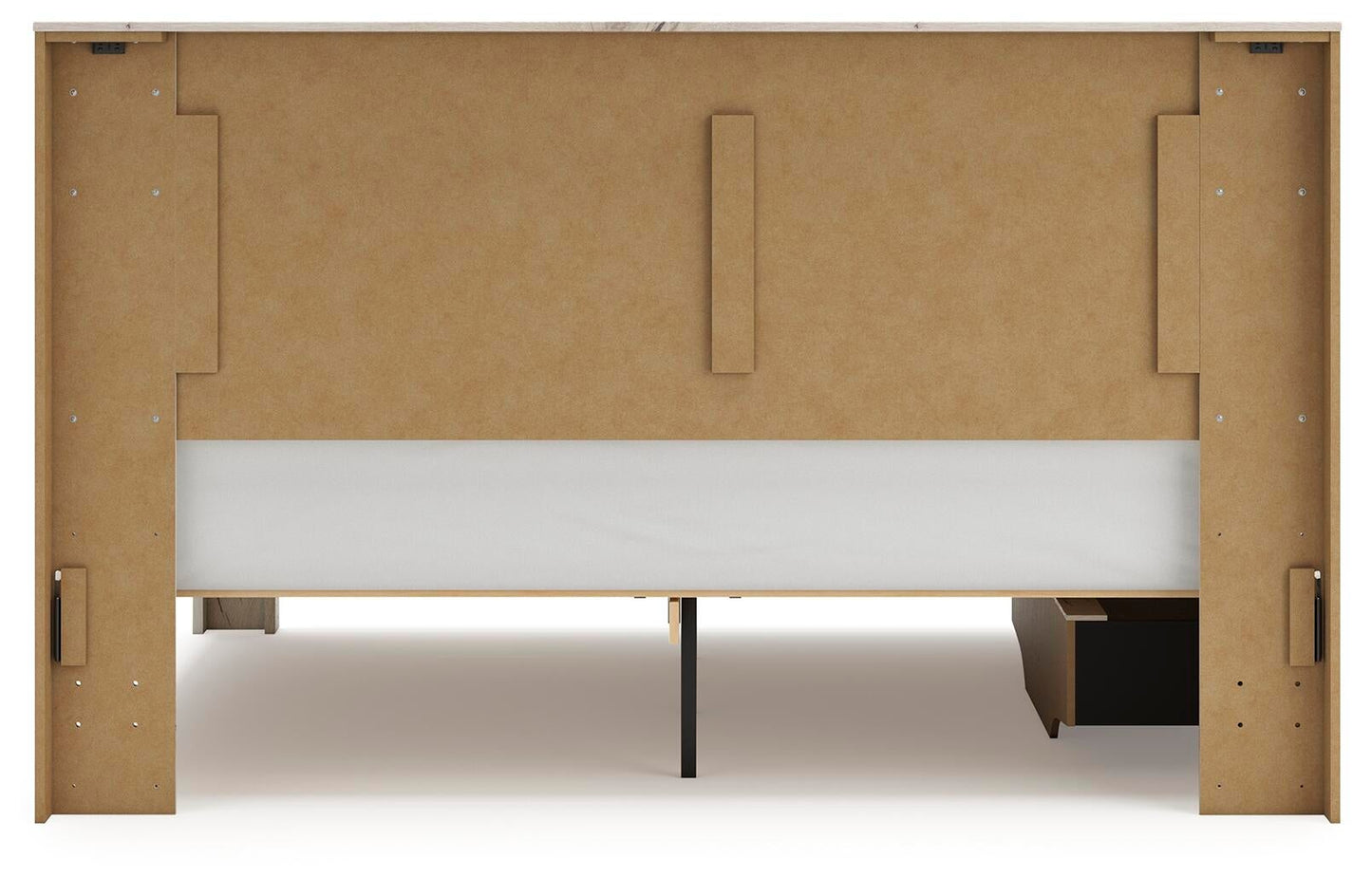 Lawroy King Panel Bed with Storage, Dresser, Mirror, Chest and Nightstand