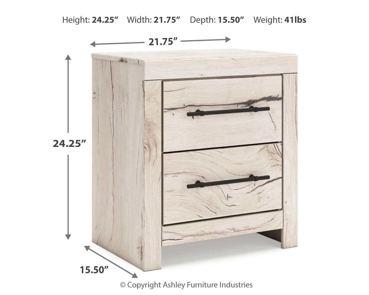 Lawroy Twin Panel Bed with Storage, Dresser, Mirror and Nightstand