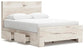 Lawroy Queen Panel Bed with Storage, Dresser, Mirror, Chest and Nightstand