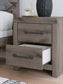 Graystorm Full Panel Bed with Storage, Dresser, Mirror and Nightstand