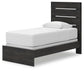 Hollivern Twin Panel Bed, Dresser, Mirror and Nightstand