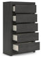 Fraluna King Panel Bed, Dresser, Mirror, Chest and Nightstand