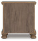 Vandenmore California King Storage Sleigh Bed with Mirrored Dresser and Nightstand