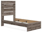Graystorm Twin Panel Bed, Dresser, Mirror and Nightstand