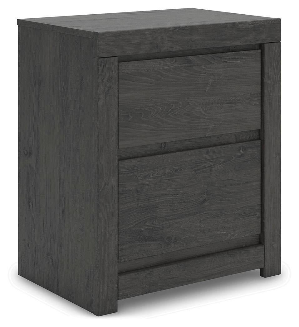 Fraluna King Panel Storage Bed, Dresser, Mirror, Chest and Nightstand