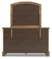 Vandenmore King Panel Bed with Mirrored Dresser