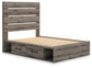 Graystorm Full Panel Storage Bed, Dresser, Mirror and Nightstand