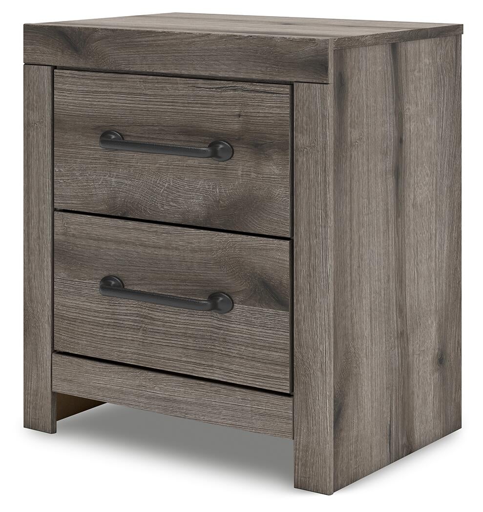 Graystorm Full Panel Storage Bed, Dresser, Mirror and Nightstand
