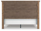 Vandenmore King Panel Bed with Mirrored Dresser and Nightstand