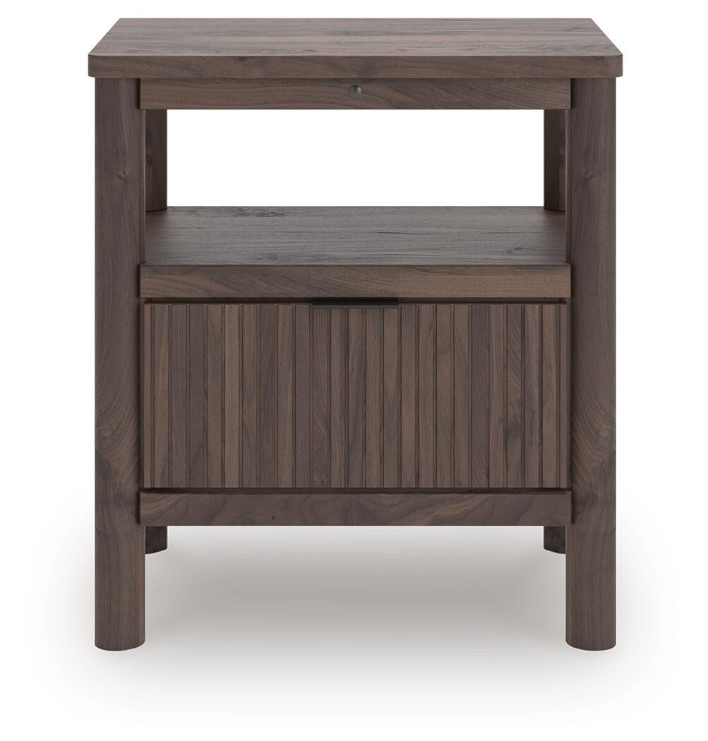Pamytta Twin Panel Platform Bed, Dresser, Mirror, Chest and Nightstand