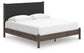 Pamytta King Upholstered Panel Platform Bed, Dresser, Mirror and Nightstand