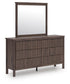 Pamytta Twin Panel Platform Bed, Dresser, Mirror and Nightstand