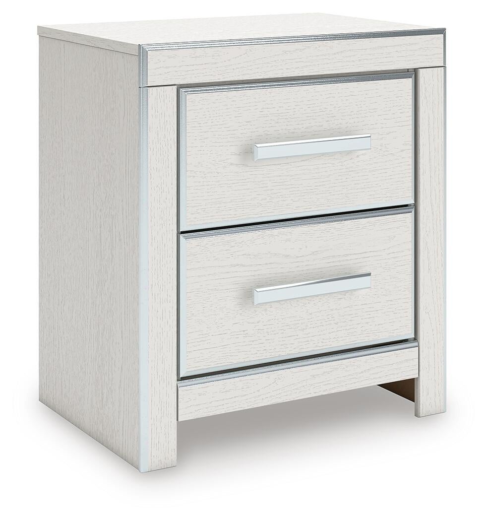 Zuraleus Queen Upholstered Panel Platform Bed, Dresser, Mirror and Nightstand