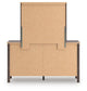 Pamytta Full Upholstered Panel Bed, Dresser, Mirror, Chest and Nightstand