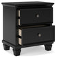 Lanolee California King Panel Storage Bed, Dresser, Mirror and Nightstand