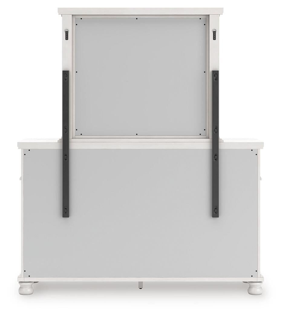 Rowlenstown Queen Poster Bed, Dresser and Mirror