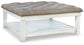 Kanwyn UPH Ottoman Cocktail Table