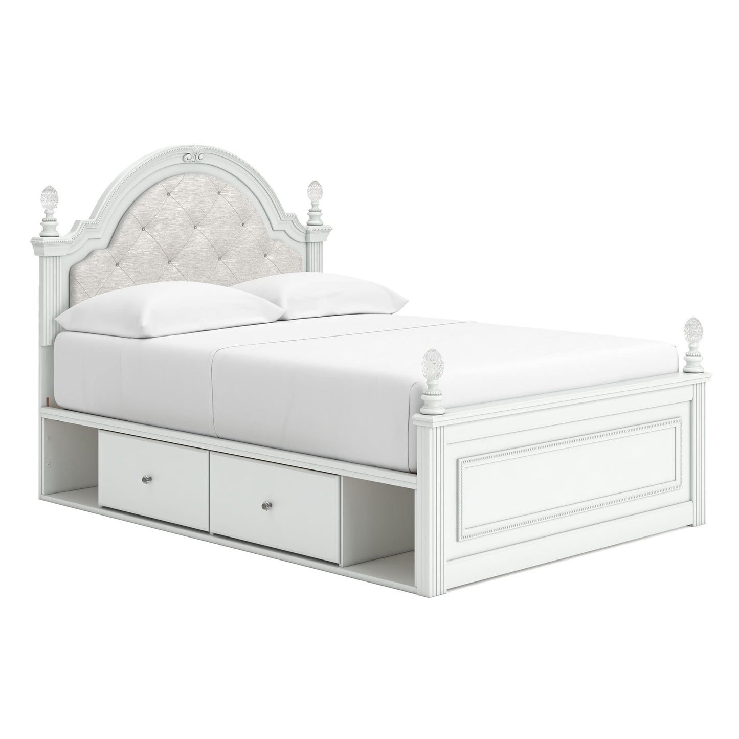Kozlani Full Upholstered Panel Bed with Storage