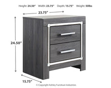 Load image into Gallery viewer, Lodanna Full Panel Bed with 2 Storage Drawers with Mirrored Dresser and 2 Nightstands
