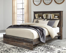 Load image into Gallery viewer, Drystan Queen Bookcase Bed with Mirrored Dresser and 2 Nightstands
