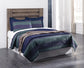 Zelen / Panel Headboard With Mirrored Dresser And Chest