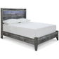 Baystorm Full Panel Bed with Mirrored Dresser and Nightstand